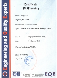 QMS ISO 9001-2008 Awareness Training Course