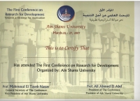 The First Conference on Research for Development Towards astrategy for application